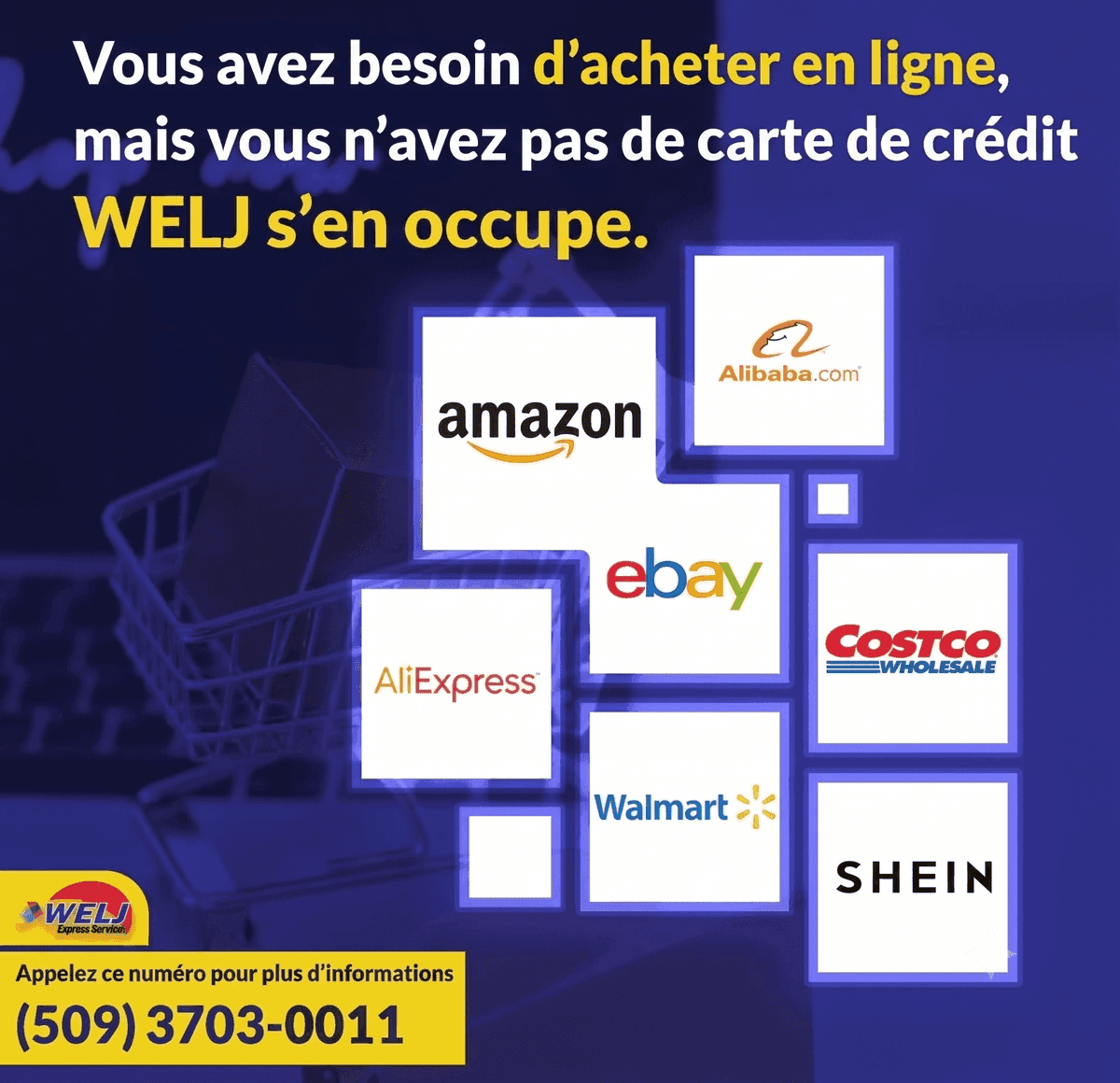 Achetez partout avec Welj